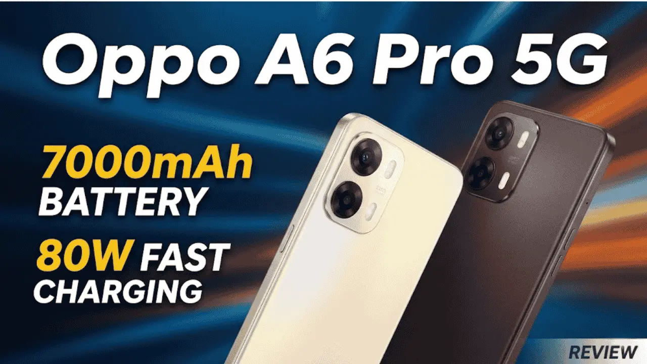 Oppo A6 Pro 5G: 7000mAh बॅटरी आणि 80W चार्जिंग!