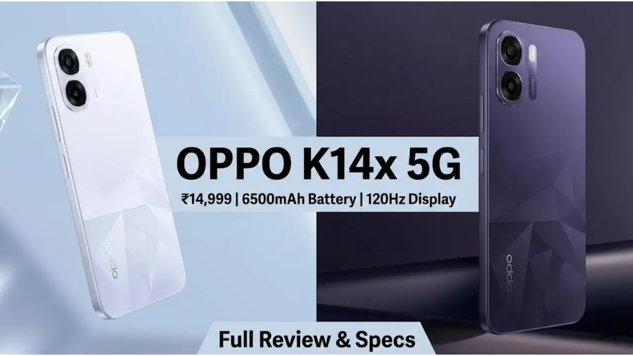 OPPO K14x 5G: Average mid-range phone. Huge battery with 720P screen