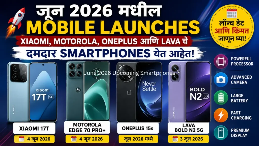 June 2026 Upcoming Smartphones